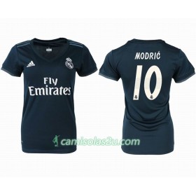 Camisolas de Futebol Real Madrid MODRIC 10 Mulher Equipamento Alternativa 2018/19 Manga Curta